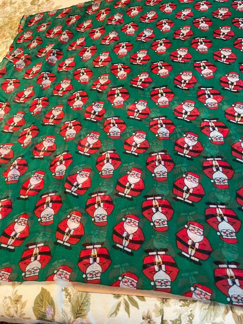 David and Young Santa Christmas Infinity Scarf New without tags